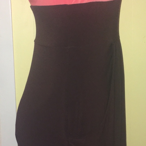 Coral and Chocolate Brown Bisou Bisou  Dress - Picture 6 of 8